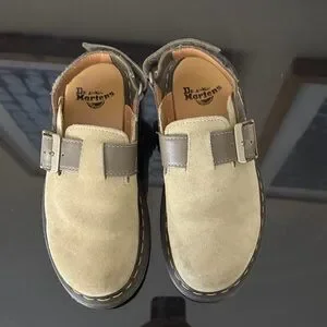 Dr. Martens olive and Dark Brown Suede